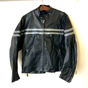 Rockin Leather motorcycle jacket. Size L men’s